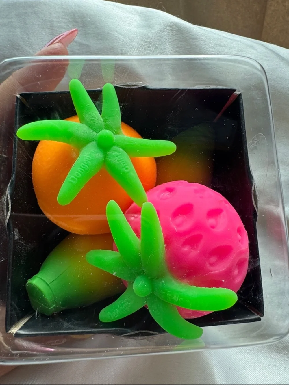 NeeDoh The Groovy Glob 2.5-Inch Small Stress Ball Pack of 3 Fruit - Picture 5 of 5